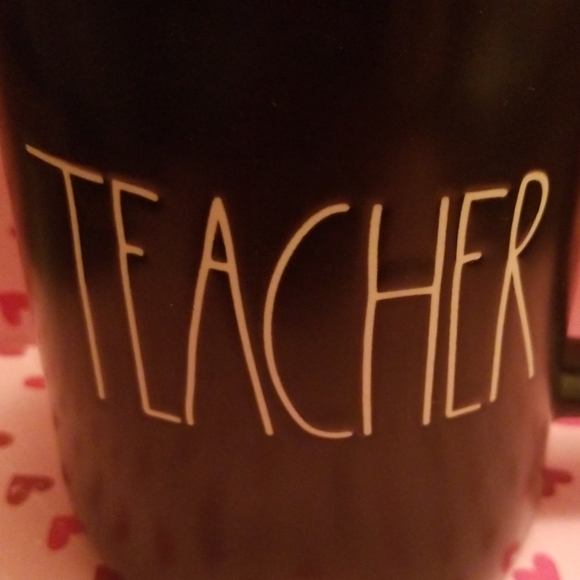 Brand new Rae Dunn black" TEACHER" coffee mug - Picture 2 of 2